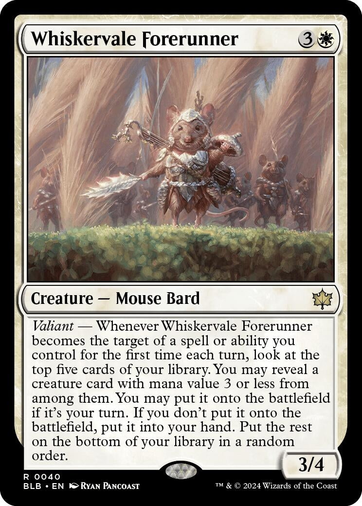 Image for Whiskervale Forerunner (40) (BLB) - Magic: The Gathering