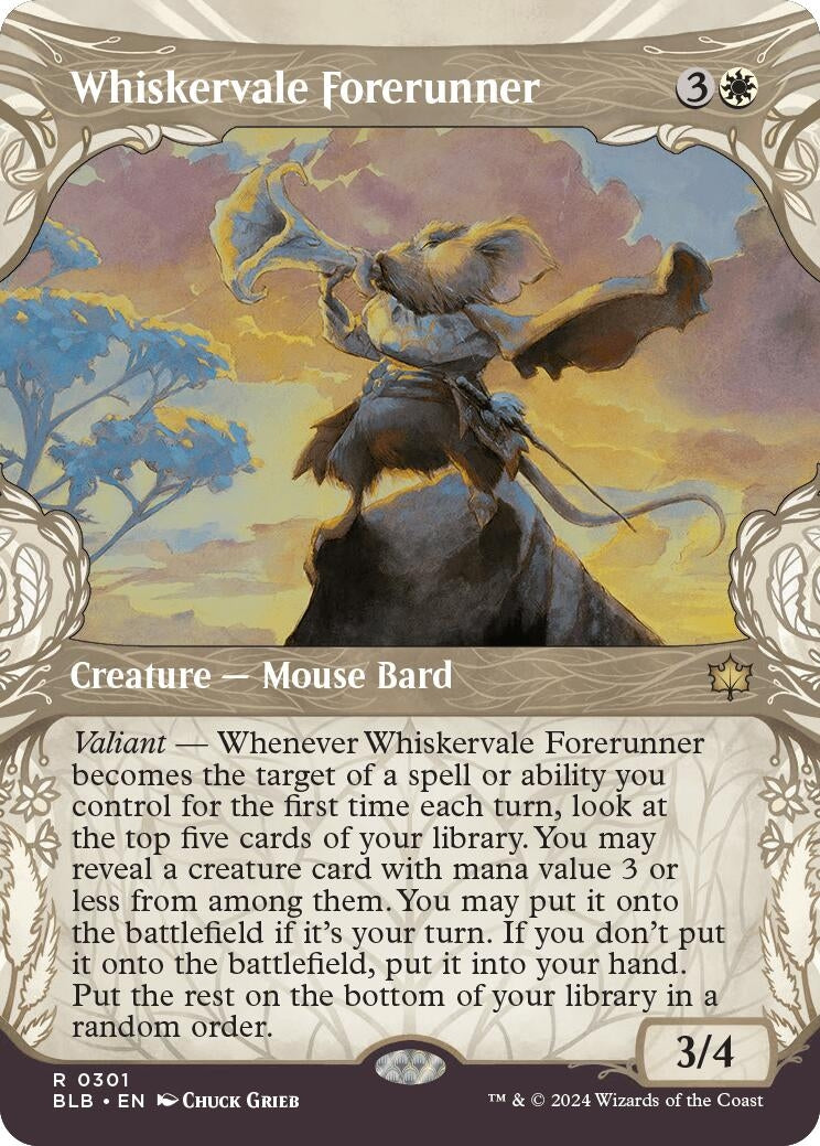 Image for Whiskervale Forerunner (Showcase) (301) (BLB) - Magic: The Gathering
