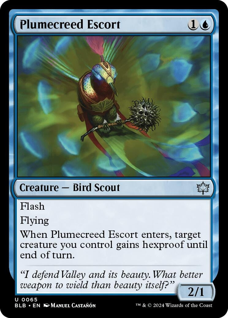 Image for Plumecreed Escort (65) (BLB) - Magic: The Gathering