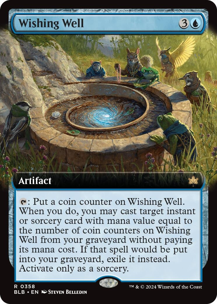 Image for Wishing Well (Extended Art) (358) (BLB) - Magic: The Gathering