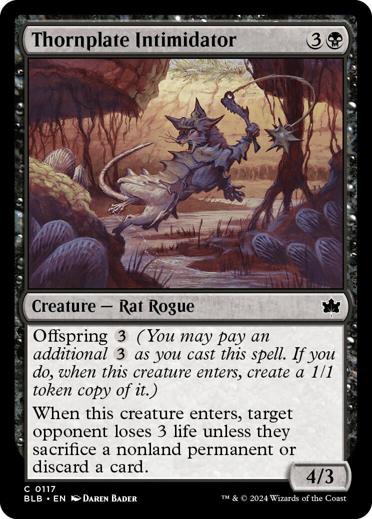 Image for Thornplate Intimidator (117) (BLB) - Magic: The Gathering