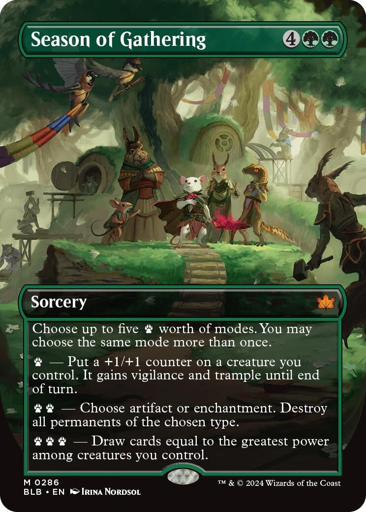 Image for Season of Gathering (Borderless) (286) (BLB) - Magic: The Gathering