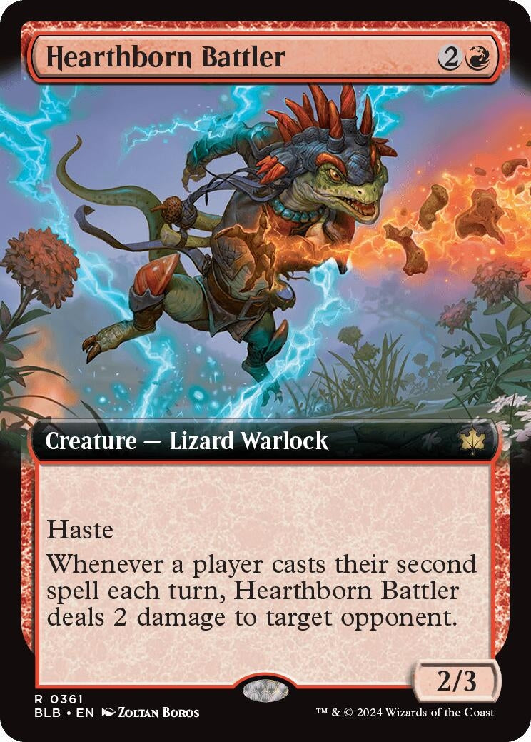 Image for Hearthborn Battler (Extended Art) (361) (BLB) - Magic: The Gathering