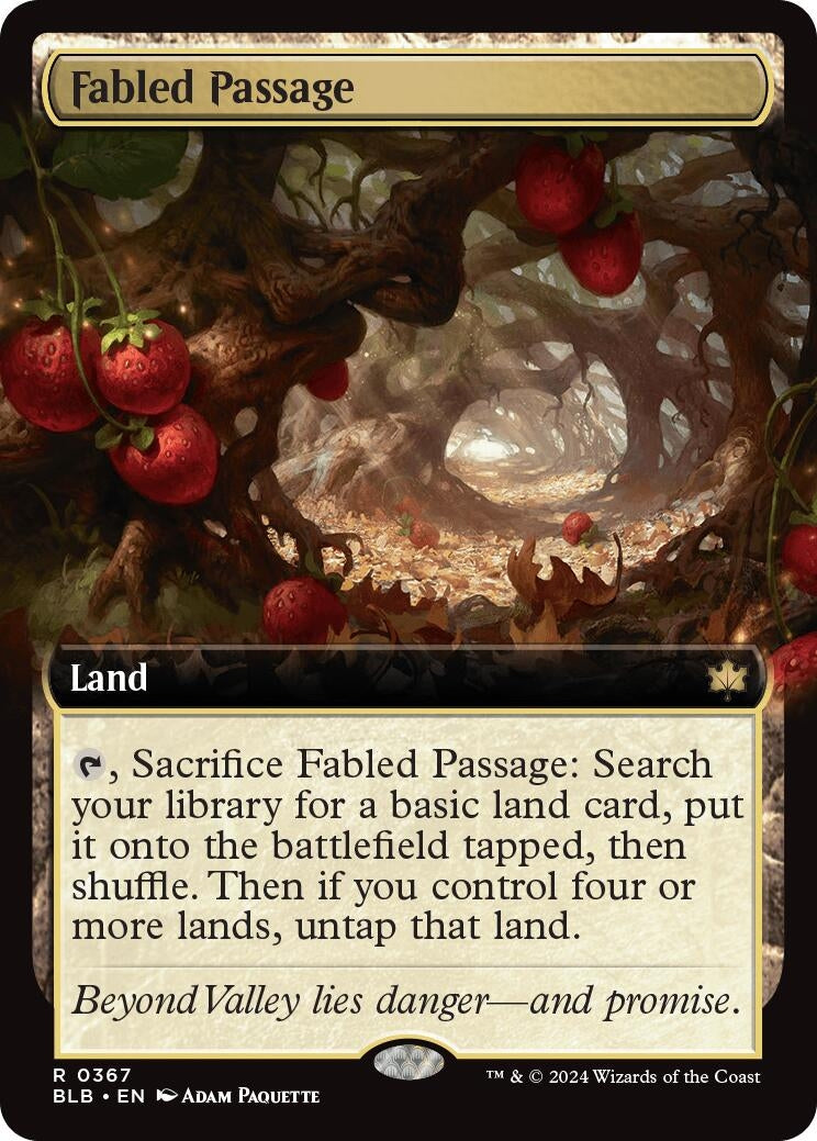 Image for Fabled Passage (Extended Art) (367) (BLB) - Magic: The Gathering