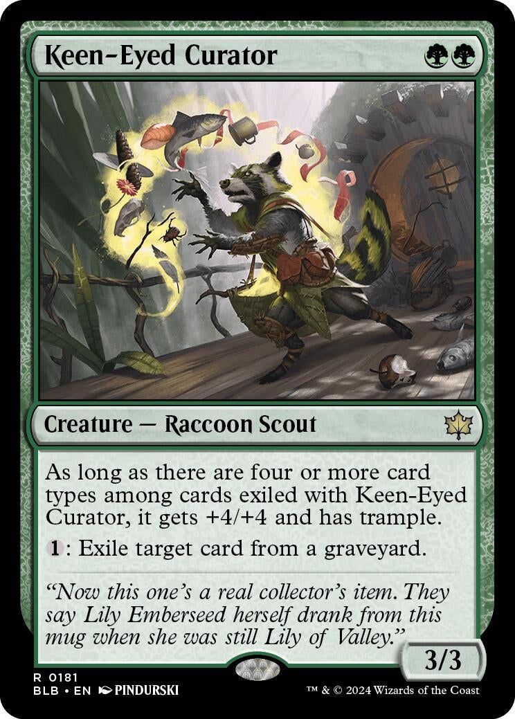 Image for Keen-Eyed Curator (181) (BLB) - Magic: The Gathering