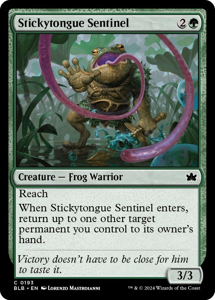 Image for Stickytongue Sentinel (193) (BLB) - Magic: The Gathering