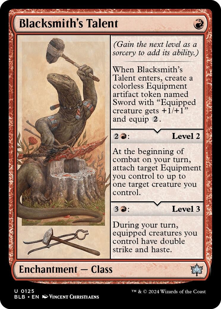 Image for Blacksmith's Talent (125) (BLB) - Magic: The Gathering