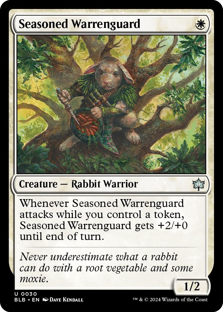 Image for Seasoned Warrenguard (30) (BLB) - Magic: The Gathering