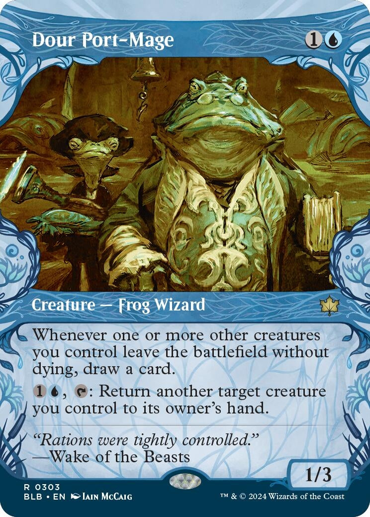 Image for Dour Port-Mage (Showcase) (303) (BLB) - Magic: The Gathering