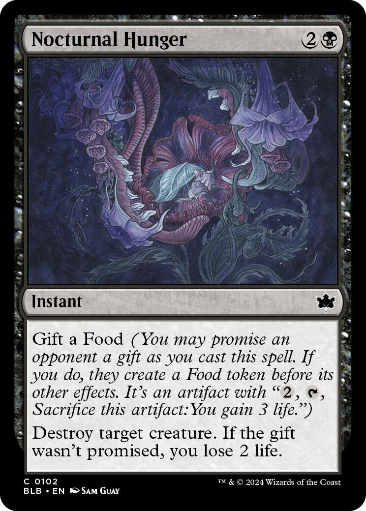 Image for Nocturnal Hunger (102) (BLB) - Magic: The Gathering