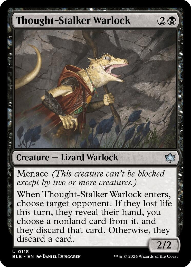 Image for Thought-Stalker Warlock (118) (BLB) - Magic: The Gathering