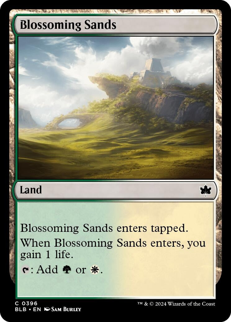 Image for Blossoming Sands (396) (BLB) - Magic: The Gathering