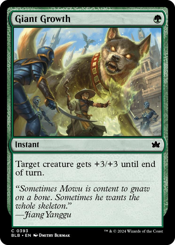 Image for Giant Growth (393) (BLB) - Magic: The Gathering
