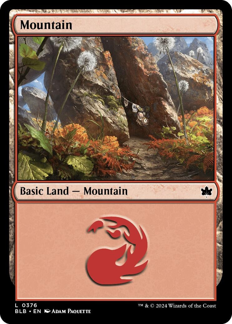 Image for Mountain (0376) (376) (BLB) - Magic: The Gathering