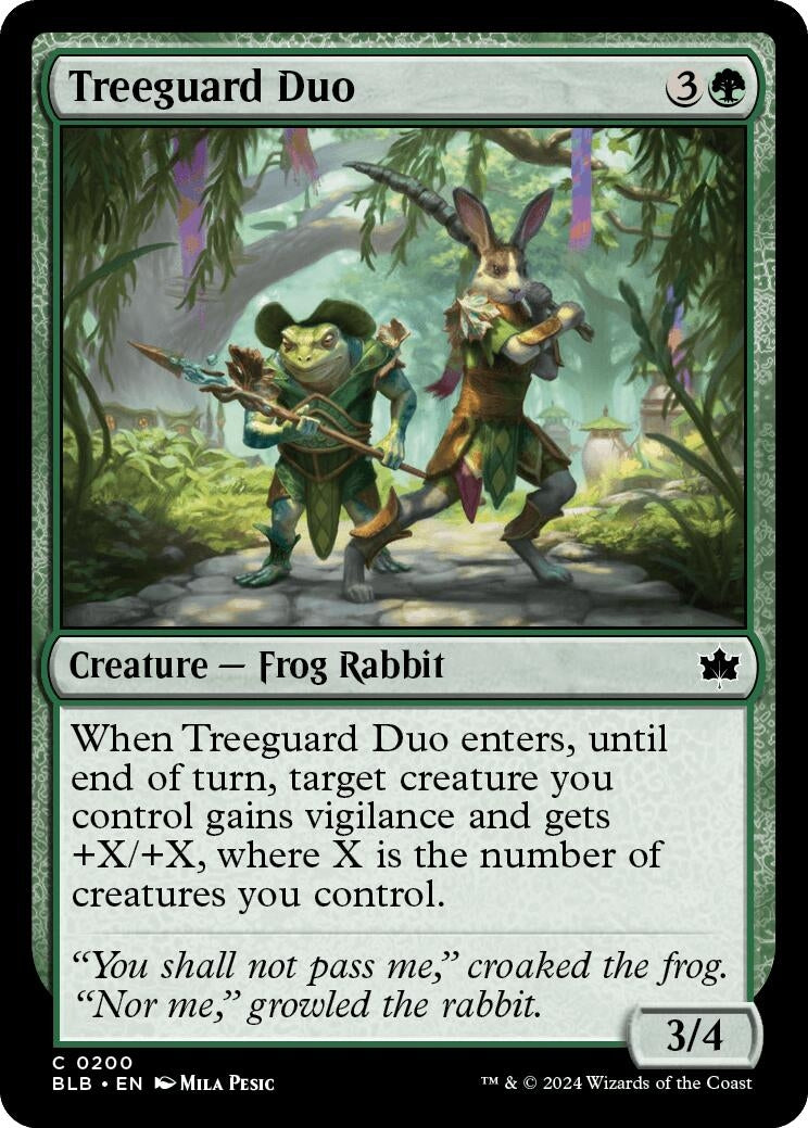 Image for Treeguard Duo (200) (BLB) - Magic: The Gathering