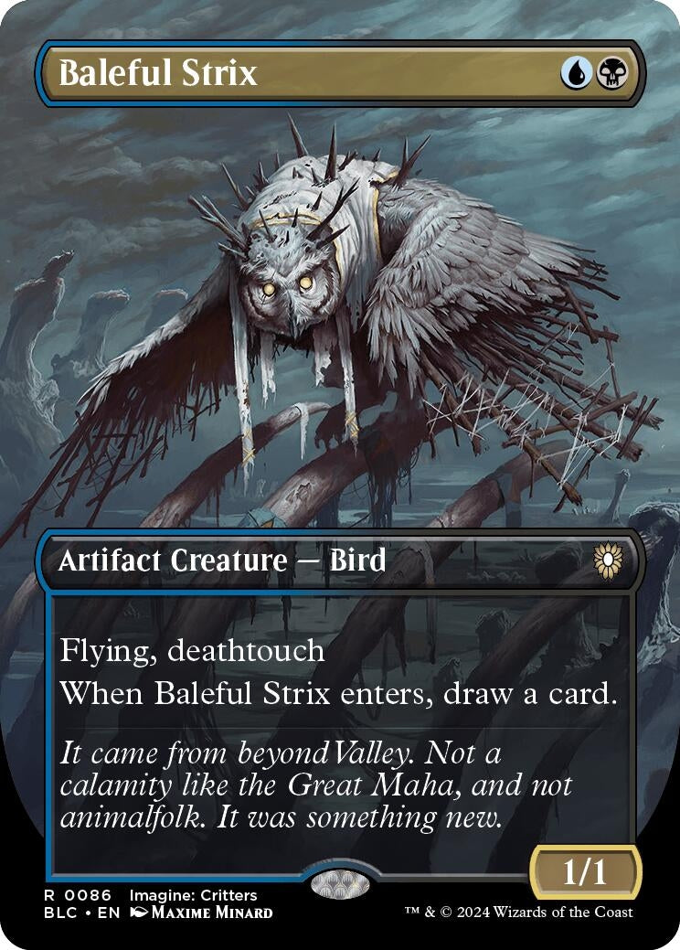 Image for Baleful Strix (Borderless) (86) (BLC) - Magic: The Gathering