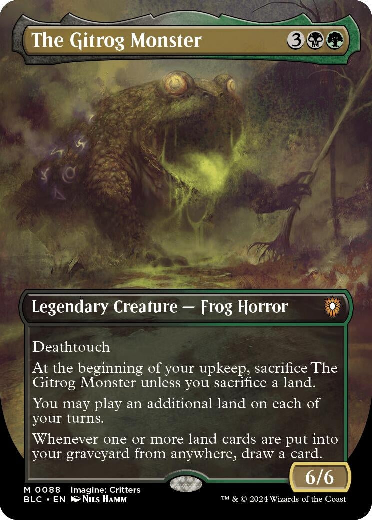 Image for The Gitrog Monster (Borderless) (88) (BLC) - Magic: The Gathering