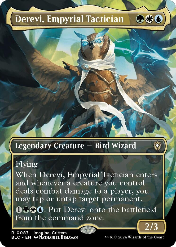 Image for Derevi, Empyrial Tactician (Borderless) (87) (BLC) - Magic: The Gathering