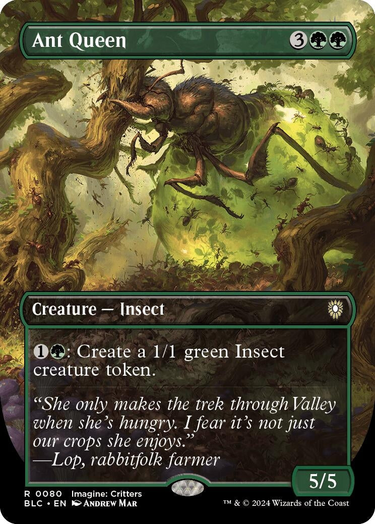 Image for Ant Queen (Borderless) (80) (BLC) - Magic: The Gathering