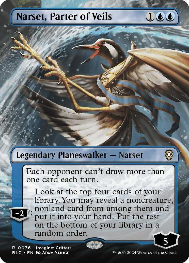 Image for Narset, Parter of Veils (Borderless) (76) (BLC) - Magic: The Gathering
