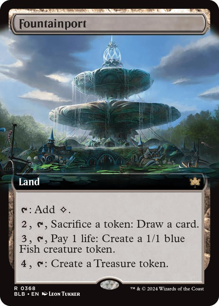 Image for Fountainport (Extended Art) (368) (BLB) - Magic: The Gathering