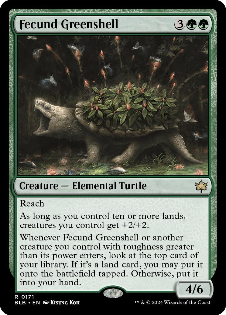 Image for Fecund Greenshell (171) (BLB) - Magic: The Gathering
