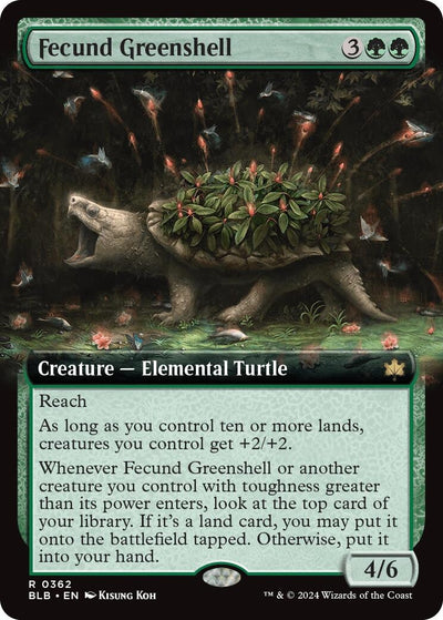 Fecund Greenshell (Extended Art) (362) (BLB)