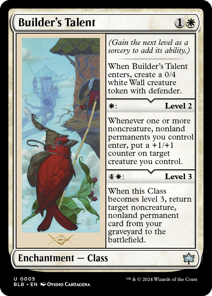 Image for Builder's Talent (5) (BLB) - Magic: The Gathering