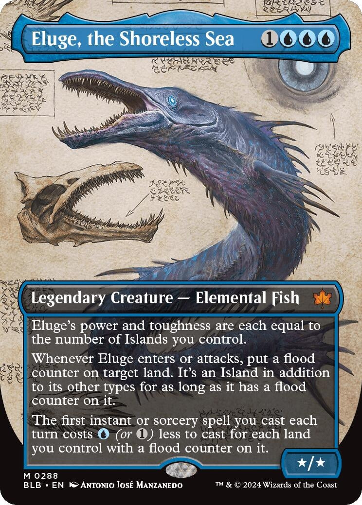 Image for Eluge, the Shoreless Sea (Borderless) (288) (BLB) - Magic: The Gathering