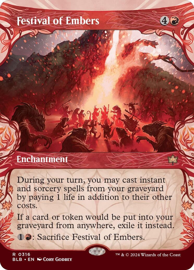 Image for Festival of Embers (Showcase) (316) (BLB) - Magic: The Gathering