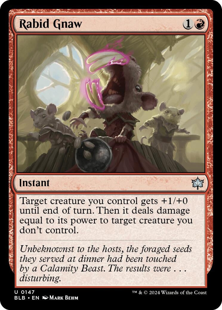 Image for Rabid Gnaw (147) (BLB) - Magic: The Gathering