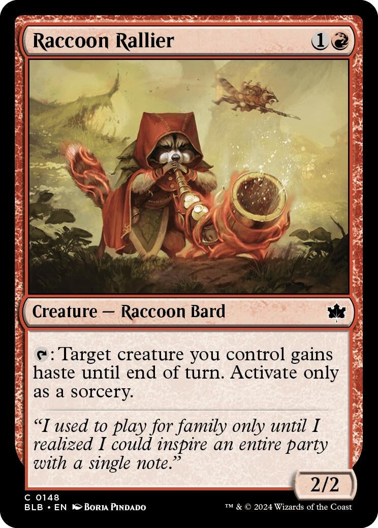 Image for Raccoon Rallier (148) (BLB) - Magic: The Gathering