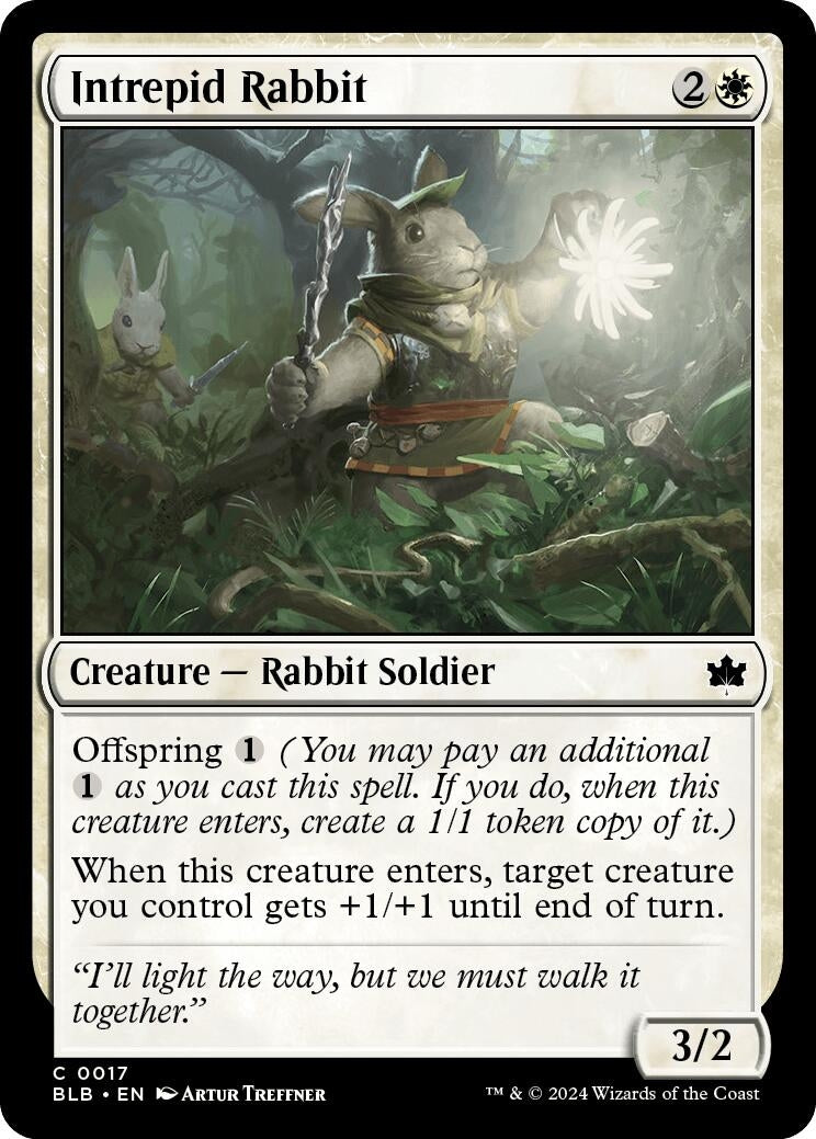 Image for Intrepid Rabbit (17) (BLB) - Magic: The Gathering