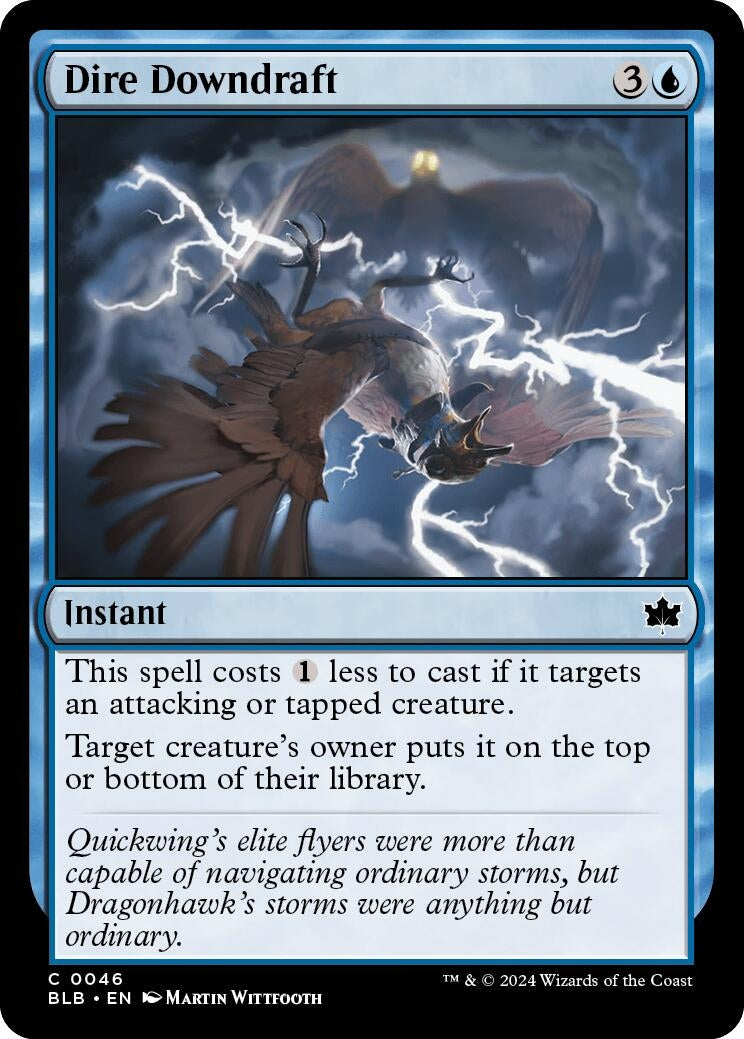 Image for Dire Downdraft (46) (BLB) - Magic: The Gathering