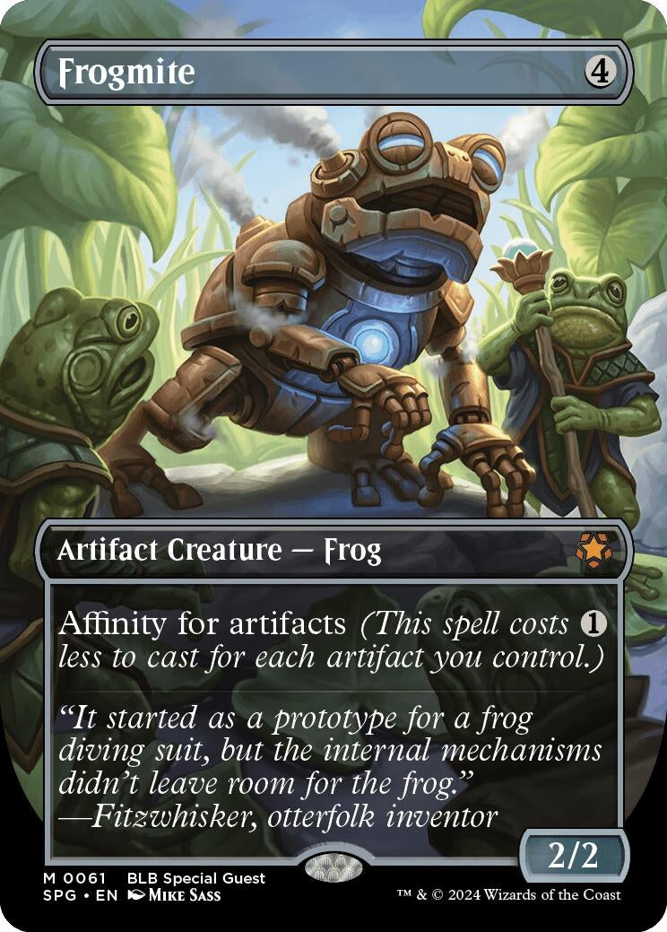 Image for Frogmite (Borderless) (61) (SPG) - Magic: The Gathering