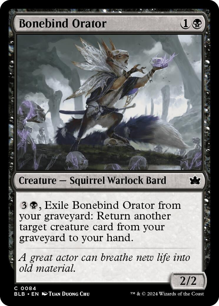 Image for Bonebind Orator (84) (BLB) - Magic: The Gathering