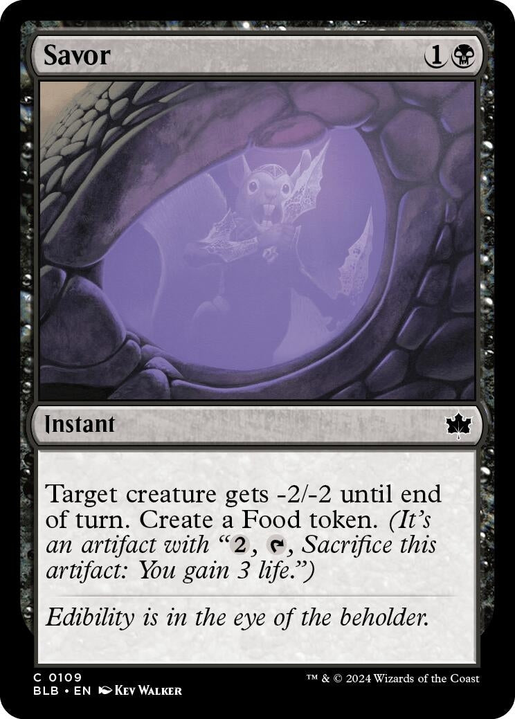 Image for Savor (109) (BLB) - Magic: The Gathering