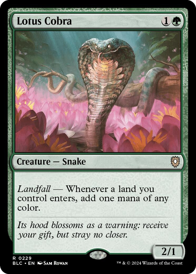 Image for Lotus Cobra (229) (BLC) - Magic: The Gathering