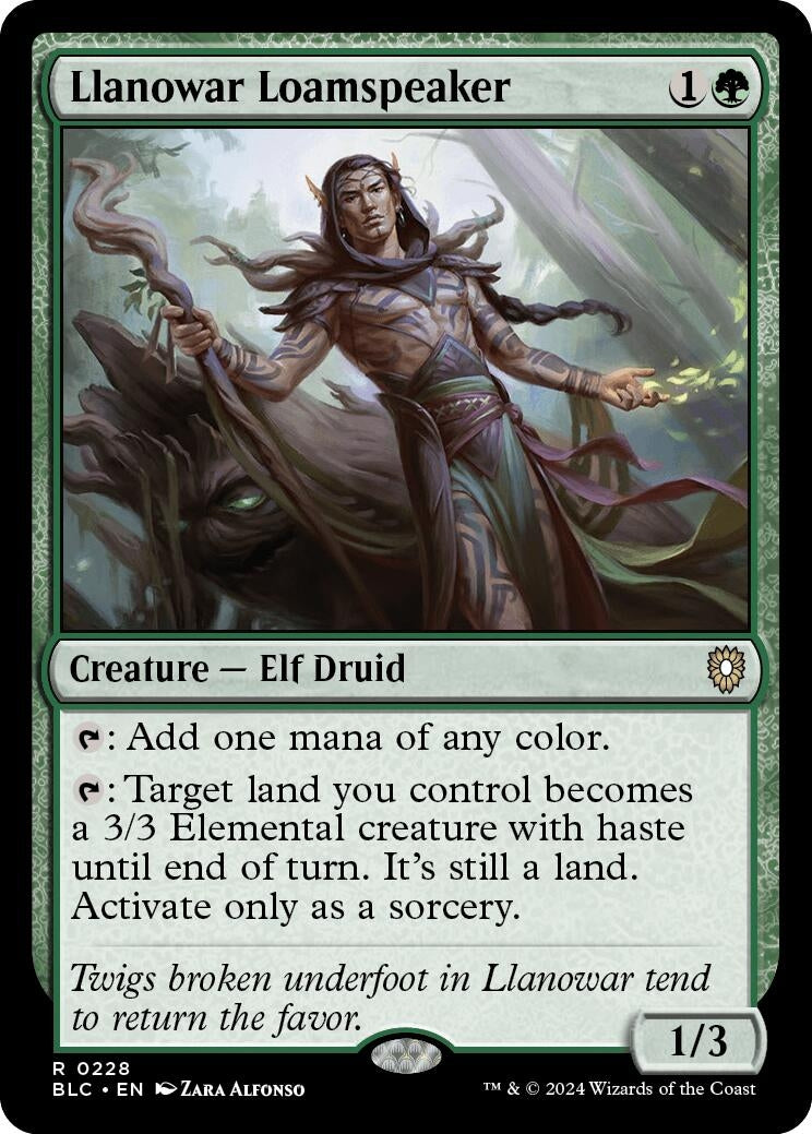 Image for Llanowar Loamspeaker (228) (BLC) - Magic: The Gathering