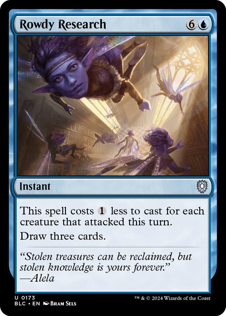 Image for Rowdy Research (173) (BLC) - Magic: The Gathering