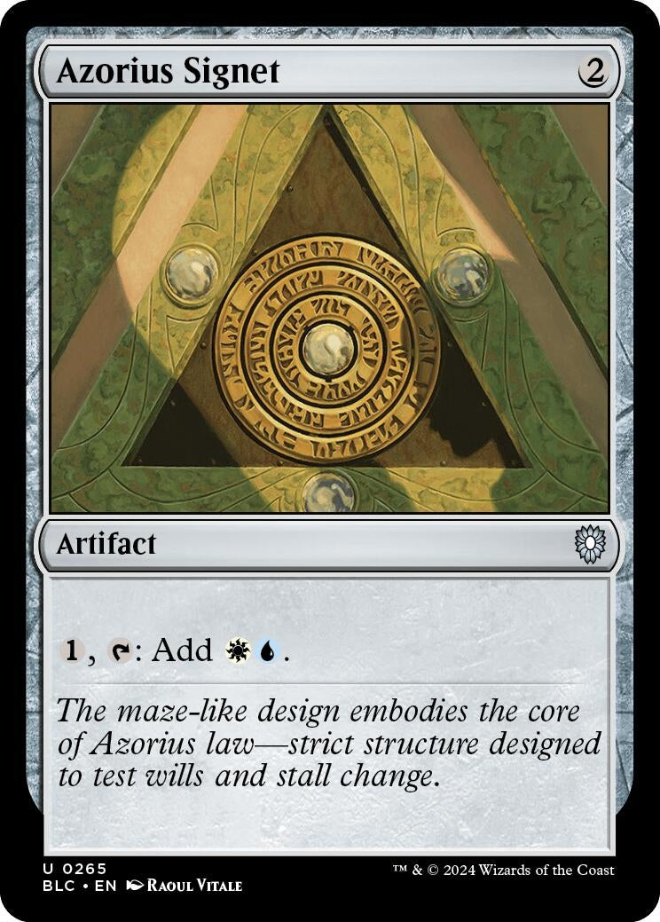 Image for Azorius Signet (265) (BLC) - Magic: The Gathering