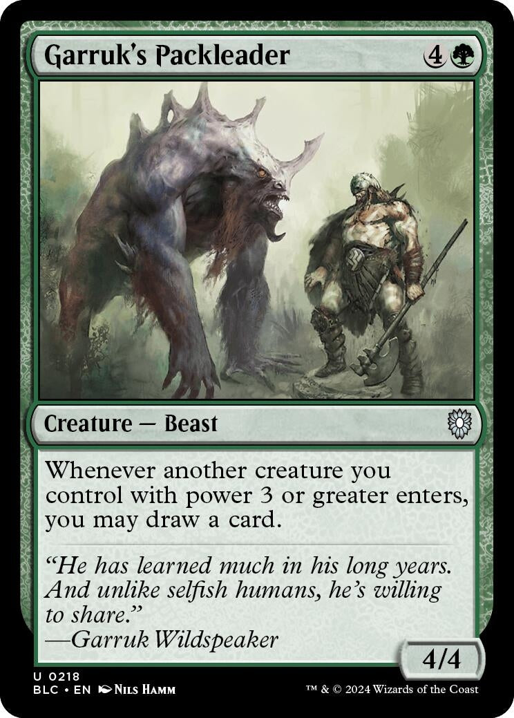 Image for Garruk's Packleader (218) (BLC) - Magic: The Gathering