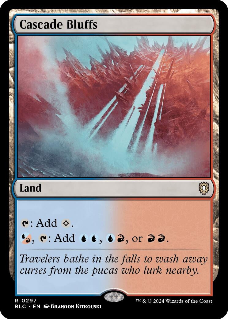 Image for Cascade Bluffs (297) (BLC) - Magic: The Gathering