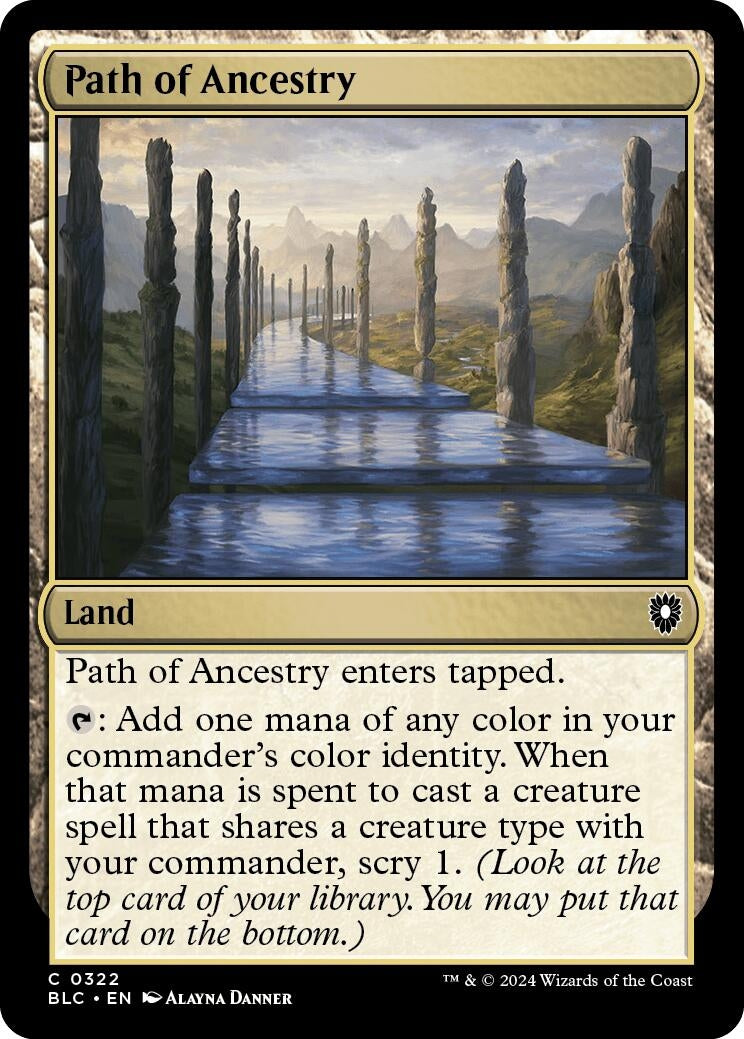 Image for Path of Ancestry (322) (BLC) - Magic: The Gathering