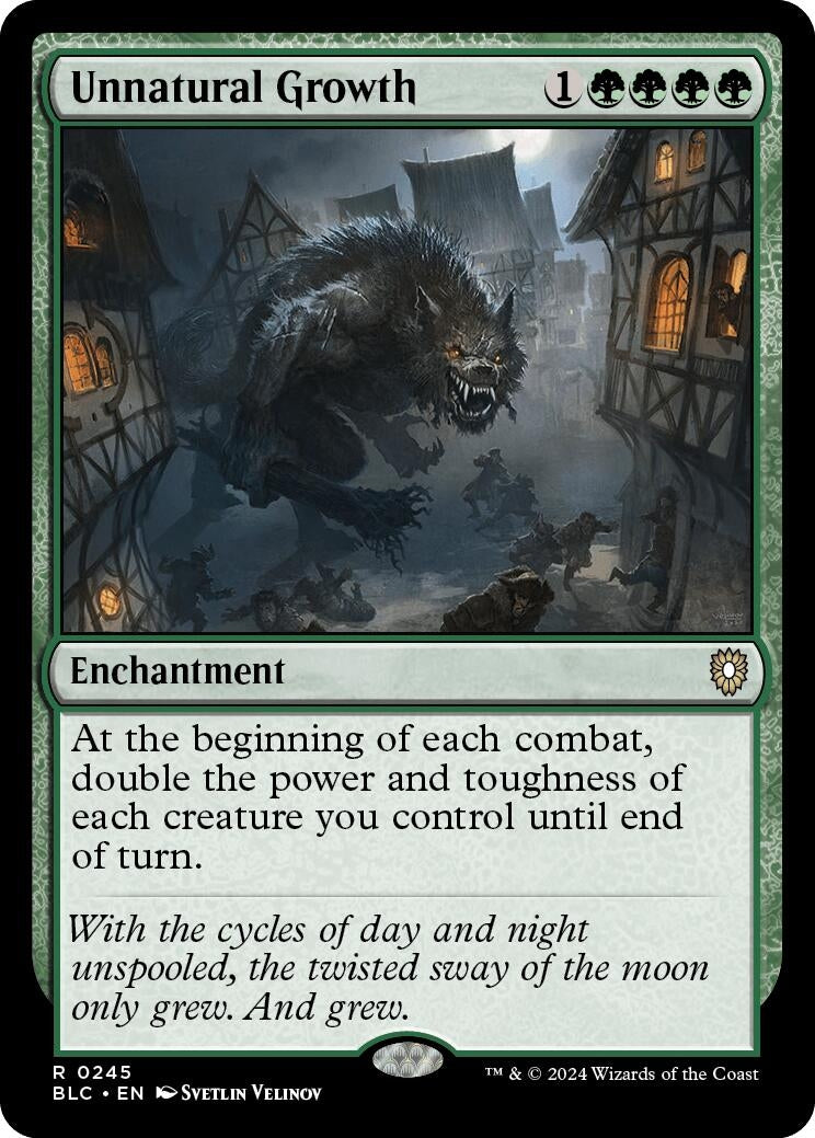 Image for Unnatural Growth (245) (BLC) - Magic: The Gathering