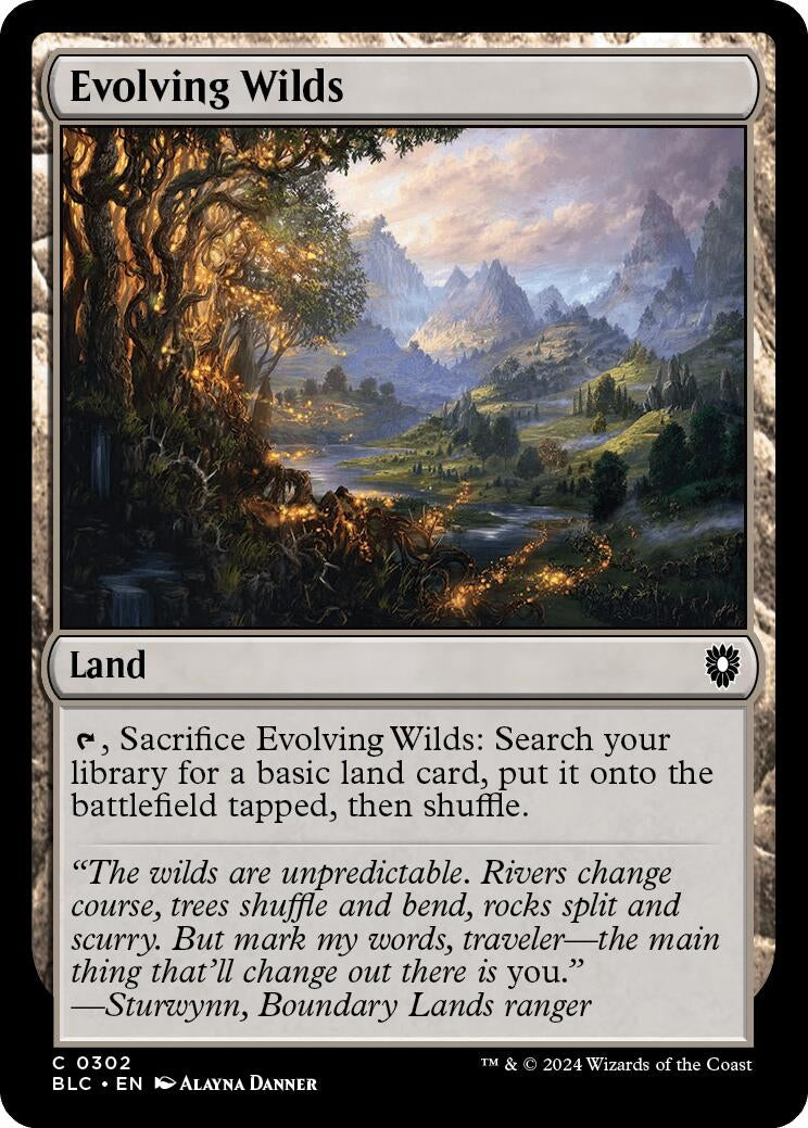 Image for Evolving Wilds (302) (BLC) - Magic: The Gathering