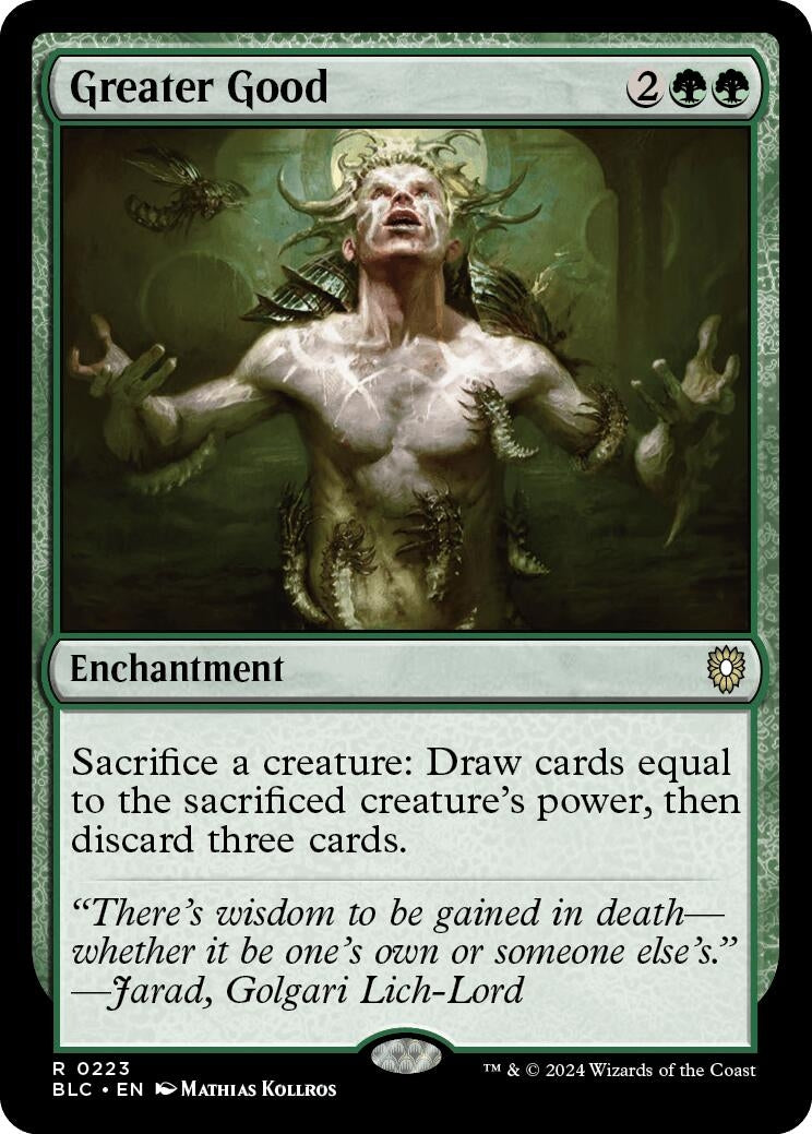 Image for Greater Good (223) (BLC) - Magic: The Gathering