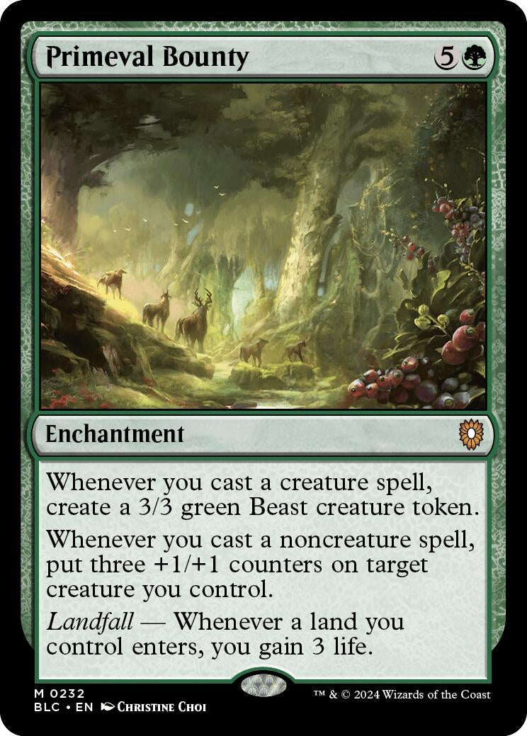 Image for Primeval Bounty (232) (BLC) - Magic: The Gathering