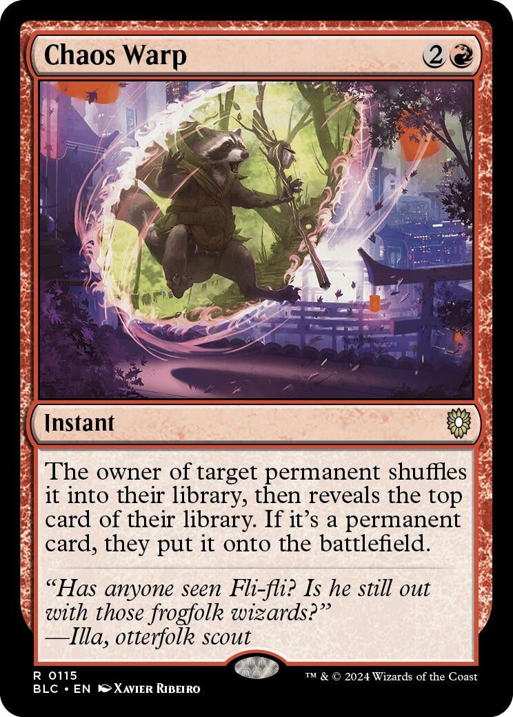 Image for Chaos Warp (115) (BLC) - Magic: The Gathering