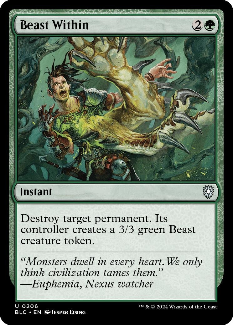 Image for Beast Within (206) (BLC) - Magic: The Gathering